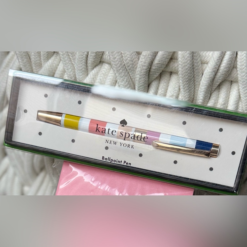 Kate Spade Multicolor Notepad and Ballpoint Pen - Picture 2 of 5